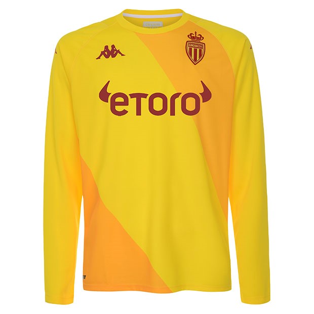 Thailande Maillot Football AS Monaco Gardien 2021-22 Jaune